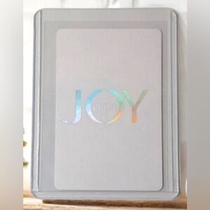 4 of diamonds Dior Joy playing card holographic in plastic case NWOT